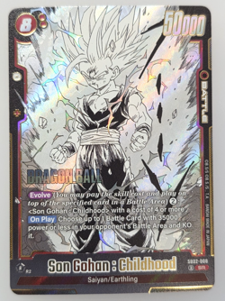Son Gohan : Childhood SB02-008 SR Manga Art - Dragon Ball Card Game FUSION WORLD - Image 1