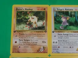 Pokemon Vintage 1st Edition GYM Challenge Cards Lot Of 4 NM Giovanni's Pinsir++ - Image 2