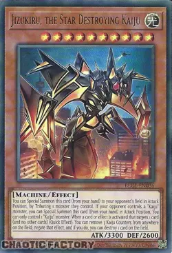 YUGIOH TCG BLC1-EN036 Jizukiru, the Star Destroying Kaiju Ultra Rare 1st Edition - Image 1