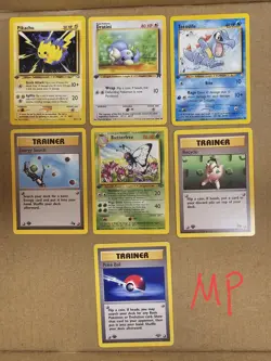 Pokemon Cards 1st Edition (9), Jungle, Fossil,Neo Genesis.FREE BOOSTER PAK. READ - Image 5