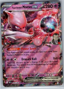 Team Rocket's Mewtwo ex - 081/182 SV10: Destined Rivals - Pokemon Card - NM - Image 1