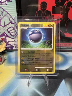 Pokemon Shiny Voltorb Diamond & Pearl Stormfront SH3 Basic 60HP 2008 Common - Image 1