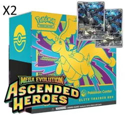 x2 Pokemon Ascended Hero’s Pokemon Center ETB PRESALE CONFIRMED - Image 1