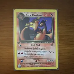Pokemon TCG Dark Charizard 1st Edition Team Rocket 21/82 Regular Rare 80 HP - Image 1