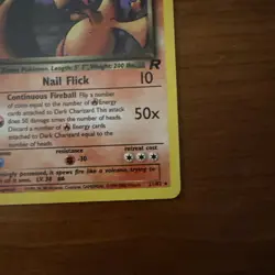 Pokemon TCG Dark Charizard 1st Edition Team Rocket 21/82 Regular Rare 80 HP - Image 3