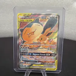 Pokemon TCG Eevee & Snorlax GX 066/095 SM9 LP - Image 1