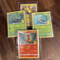 2021 NM McDonald’s Pokemon 25th Anniversary Complete Holo Master Set 50 + Extras - Image 1