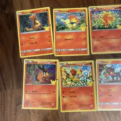 2021 NM McDonald’s Pokemon 25th Anniversary Complete Holo Master Set 50 + Extras - Image 4