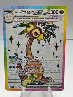 Pokemon Alolan Exeggutor ex 225/191 Surging Sparks Ultra Rare Holo - Image 1