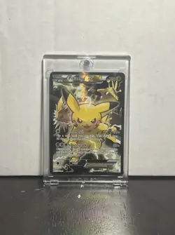 Pokemon TCG Promo - Pikachu EX XY124 Full Art Holo NM-LP - Image 1