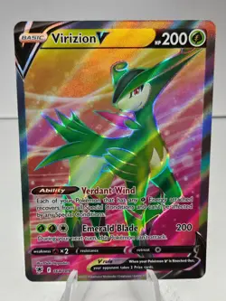 Virizion V 164/189 Pokemon Astral Radiance Ultra Rare Holo Full Art - Image 1