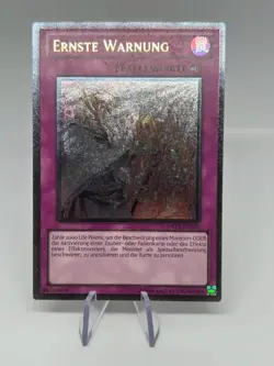 Yu-Gi-Oh! Solemn Warning Ultimate Rare German DREV-DE077 Foreign LP - Image 1