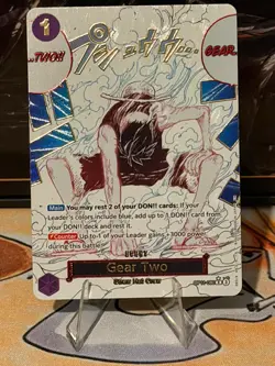 Gear Two OP11-080 Manga Event One Piece English A Fist of Divine Speed Luffy - Image 1