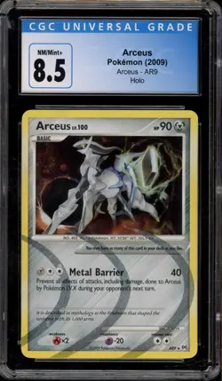Pokemon Arceus Platinum Arceus Holo Rare #AR9 CGC 8.5 - Image 1
