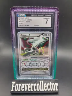 2009 Pokemon Platinum Arceus Arceus LV.X Holo 95/99 Level-Up CGC 7 - Image 1