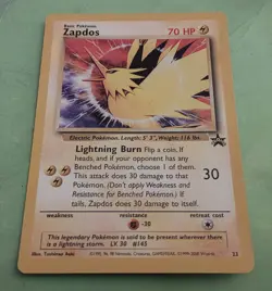 Zapdos Black Star Promo #23 Vintage 1999 WOTC Pokemon Card MINT 🔥🔥🔥 - Image 1
