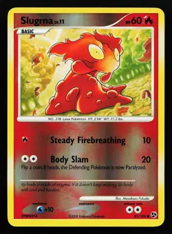 Slugma 83/106 Reverse Holo Great Encounters Pokemon Card - Image 1