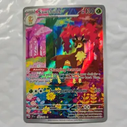 Pokemon TCG Sawsbuck Card 166/162 SV05: Temporal Forces NM Condition - Image 1