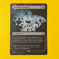 Oversold Cemetery | R | 33 | Wilds of Eldraine: Enchanting Tales | MTG - Image 1