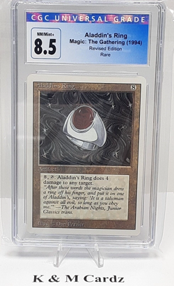 MTG - Revised - Aladdin's Ring - Graded - CGC 8.5 - Vintage - Image 1