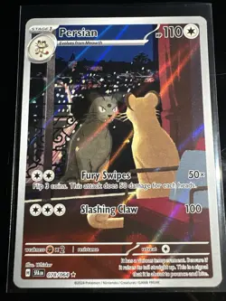 Pokemon TCG Persian Shrouded Fable Holo Illustration Card 078/064 NM - Image 1