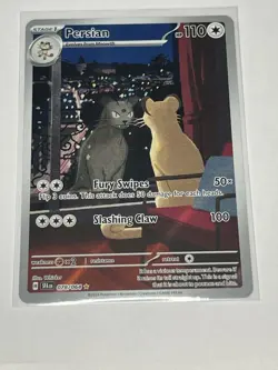 Pokemon TCG Persian Shrouded Fable Holo Illustration Card 078/064 NM - Image 1