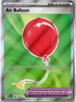 Air Balloon Ultra Rare ME01: Mega Evolution 166/132 NM Holofoil Pokemon - Image 1