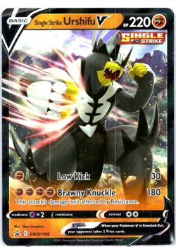 SWSH: Sword & Shield Promo Cards #SWSH106 Single Strike Urshifu V Pokemon - Image 1