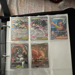 Pokemon TCG Binder Collection Charizard Raichu GX EX V Holo English Cards - Image 5