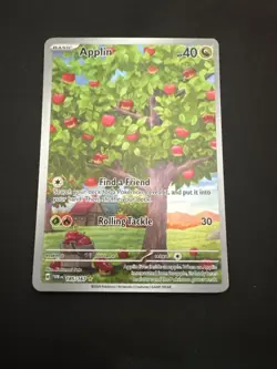 Applin 185/167 Pokemon SV06 TWM Holo Illustration Rare Full Art NM - Image 1