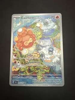 2024 Pokemon SV Surgining Sparks SSP EN Castform Sunny Form #195/191 - Image 1