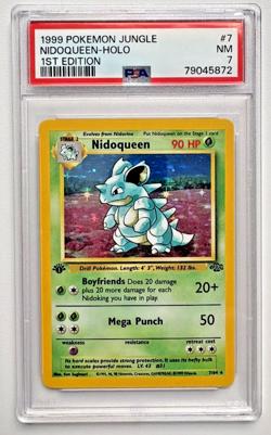 1999 Pokemon Jungle 1st Edition - Nidoqueen Holo 7/64 - PSA 7 - Image 1
