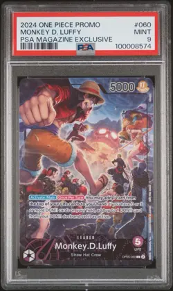 Monkey.D.Luffy (PSA Magazine) OP05-060 One Piece Promotion Cards Foil - Image 1