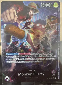 Monkey.D.Luffy (PSA Magazine) OP05-060 One Piece Promotion Cards Foil - Image 1