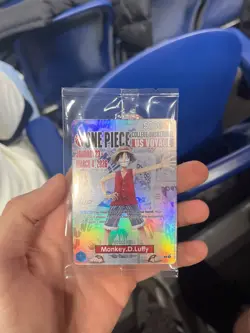 One Piece College Basketball US Voyage Promo Card - Monkey D. Luffy (SEALED) lim - Image 1