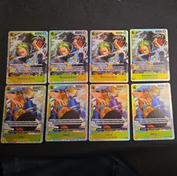 One Piece TCG - Roronoa Zoro & Sanji Playset (x4) ST29-014 + ST29-004- NM - Image 1