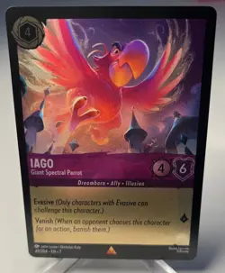 Disney Lorcana Iago - Giant Spectral Parrot *Cold Foil*49/204 Archazia's Island - Image 1
