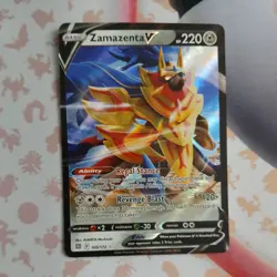 Pokemon TCG Sword & Shield: Brilliant Stars Zamazenta V 105/172 Ultra Rare NM - Image 1