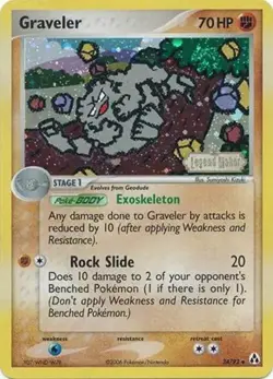 Graveler - 34/92 - Pokemon Legend Maker Reverse Holo Card MP - Image 1