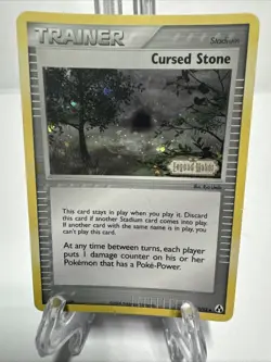 Cursed Stone 72/92 Legend Maker 72/92 Reverse Holo Stamped Pokemon Card - Image 1