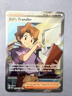 Bill's Transfer SR AR 2023 Pokemon 151 Card TCG 194/165 Holo Trainer Art Rare - Image 1