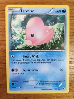 Uncommon Luvdisc Pokemon Card, Flashfire Set 27/106 - Image 1