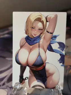 Android 18 DBZ Waifu Card - Image 1