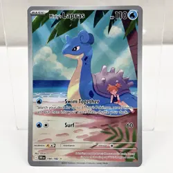 Pokemon TCG Misty's Lapras Destined Rivals 194/182 Illustration Rare Card - Image 1