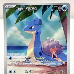 Pokemon TCG Misty's Lapras Destined Rivals 194/182 Illustration Rare Card - Image 2
