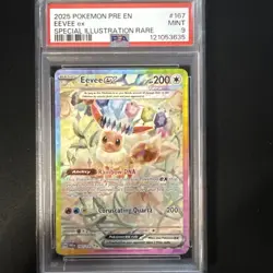 Pokemon TCG Eevee EX Prismatic Evolutions Special Illustration Card 167/131 PSA9 - Image 2