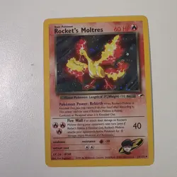 Rocket's Moltres - 12/132 - Pokemon Gym Heroes Unlimited Holo Rare Card... - Image 1