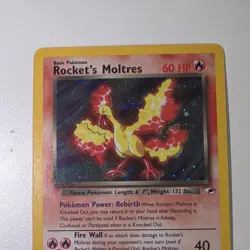 Rocket's Moltres - 12/132 - Pokemon Gym Heroes Unlimited Holo Rare Card... - Image 2