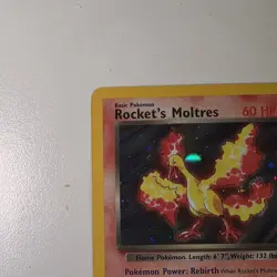 Rocket's Moltres - 12/132 - Pokemon Gym Heroes Unlimited Holo Rare Card... - Image 3