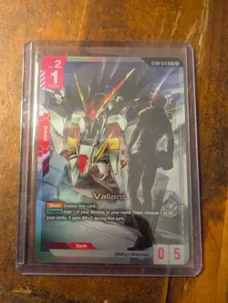 🔥 Valiant ST08-014 C+ Gundam Card Game . Flash of Radiance FOIL NM - Image 2